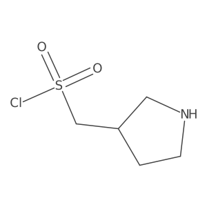 (Pyrrolidin-3-yl)methanesulfonyl chloride结构式