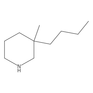3-Butyl-3-methylpiperidine Structure