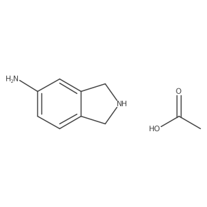 2,3-Dihydro-1H-isoindol-5-amine,aceticacid结构式