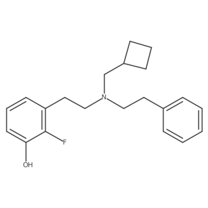 3-(2-((Cyclobutylmethyl)(phenethyl)amino)ethyl)-2-fluorophenol Structure