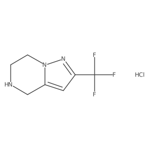 2-(trifluoromethyl)-4H,5H,6H,7H-pyrazolo[1,5-a]pyrazine hydrochloride Structure