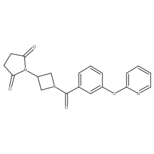 1-(1-(3-(Pyridin-2-yloxy)benzoyl)azetidin-3-yl)pyrrolidine-2,5-dione Structure