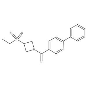 [1,1'-Biphenyl]-4-yl(3-(ethylsulfonyl)azetidin-1-yl)methanone Structure