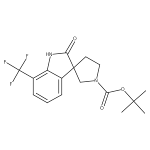 tert-Butyl 2-oxo-7-(trifluoromethyl)spiro[indoline-3,3'-pyrrolidine]-1'-carboxylate Structure