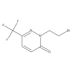 2-(2-Bromoethyl)-6-(trifluoromethyl)-2,3-dihydropyridazin-3-one Structure