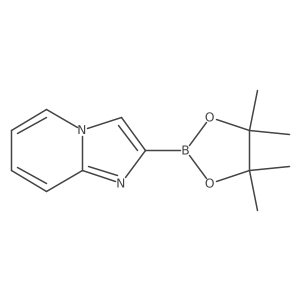 2-(Tetramethyl-1,3,2-dioxaborolan-2-yl)imidazo[1,2-a]pyridine结构式