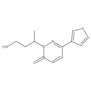 2-(4-Aminobutan-2-yl)-6-(thiophen-3-yl)-2,3-dihydropyridazin-3-one Structure