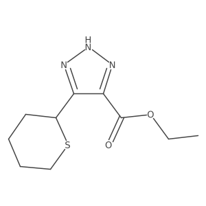 ethyl 5-(thian-2-yl)-1H-1,2,3-triazole-4-carboxylate Structure