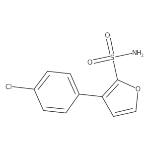 3-(4-Chlorophenyl)furan-2-sulfonamide结构式