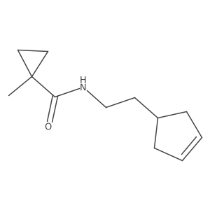 N-[2-(cyclopent-3-en-1-yl)ethyl]-1-methylcyclopropane-1-carboxamide结构式
