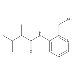 N-[2-(aminomethyl)pyridin-3-yl]-2,3-dimethylbutanamide结构式