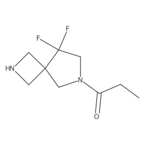 1-{8,8-Difluoro-2,6-diazaspiro[3.4]octan-6-yl}propan-1-one Structure