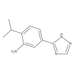 2-(propan-2-yl)-5-(1H-1,2,4-triazol-3-yl)aniline Structure