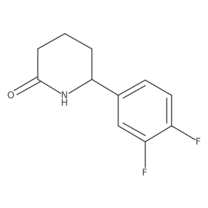 6-(3,4-Difluorophenyl)piperidin-2-one结构式
