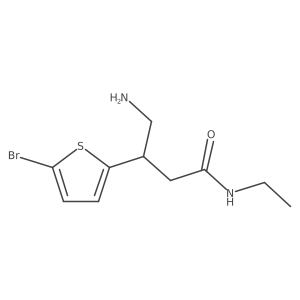 4-amino-3-(5-bromothiophen-2-yl)-N-ethylbutanamide结构式