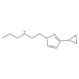 [2-(3-cyclopropyl-1H-pyrazol-1-yl)ethyl](propyl)amine Structure