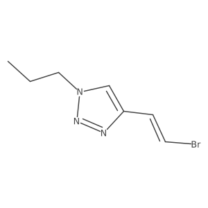 4-(2-bromoethenyl)-1-propyl-1H-1,2,3-triazole Structure