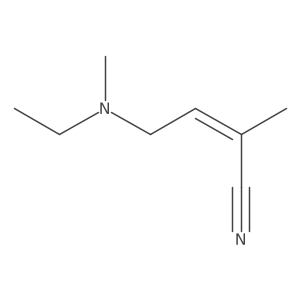 (2Z)-4-[ethyl(methyl)amino]-2-methylbut-2-enenitrile Structure
