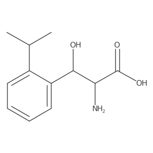 2-Amino-3-hydroxy-3-[2-(propan-2-yl)phenyl]propanoic acid结构式