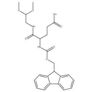 4-[(2,2-dimethoxyethyl)carbamoyl]-4-({[(9H-fluoren-9-yl)methoxy]carbonyl}amino)butanoic acid结构式