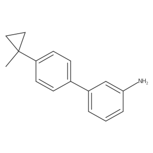 3-[4-(1-Methylcyclopropyl)phenyl]aniline Structure