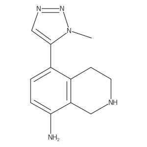 5-(1-methyl-1H-1,2,3-triazol-5-yl)-1,2,3,4-tetrahydroisoquinolin-8-amine结构式