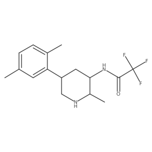 N-[5-(2,5-dimethylphenyl)-2-methylpiperidin-3-yl]-2,2,2-trifluoroacetamide Structure