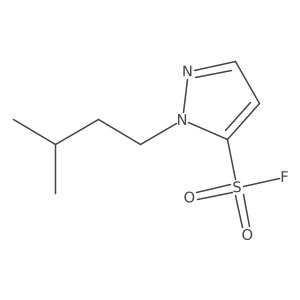 1-(3-methylbutyl)-1H-pyrazole-5-sulfonyl fluoride Structure
