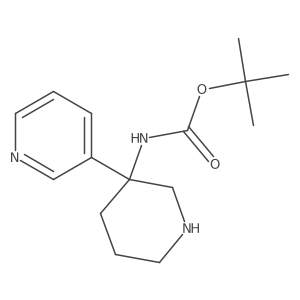 tert-butyl N-[3-(pyridin-3-yl)piperidin-3-yl]carbamate Structure