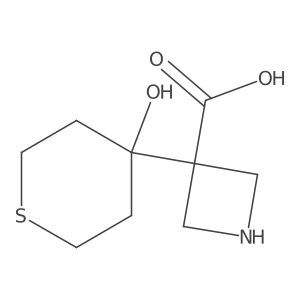 3-(4-Hydroxythian-4-yl)azetidine-3-carboxylic acid Structure