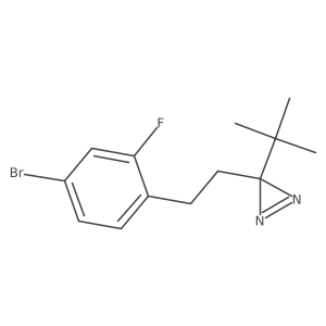 3-[2-(4-bromo-2-fluorophenyl)ethyl]-3-tert-butyl-3H-diazirine Structure