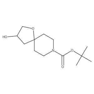 tert-Butyl (R)-3-hydroxy-1-oxa-8-azaspiro[4.5]decane-8-carboxylate Structure