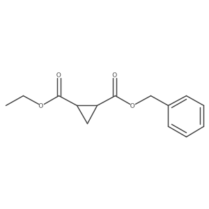 1,2-Cyclopropanedicarboxylic acid, 1-ethyl 2-(phenylmethyl) ester Structure