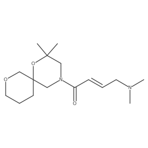 1-{2,2-Dimethyl-1,8-dioxa-4-azaspiro[5.5]undecan-4-yl}-4-(dimethylamino)but-2-en-1-one Structure