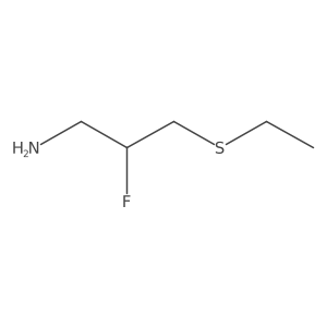 3-(Ethylsulfanyl)-2-fluoropropan-1-amine结构式