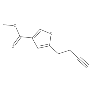 Methyl 5-(but-3-yn-1-yl)thiophene-3-carboxylate Structure