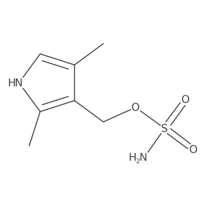 (2,4-dimethyl-1H-pyrrol-3-yl)methyl sulfamate结构式