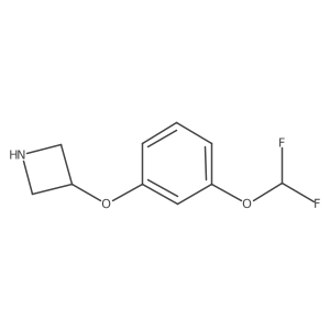 3-[3-(Difluoromethoxy)phenoxy]azetidine Structure