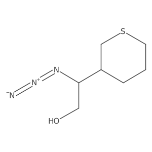 2-Azido-2-(thian-3-yl)ethan-1-ol结构式