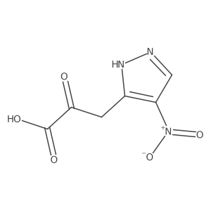 3-(4-nitro-1H-pyrazol-3-yl)-2-oxopropanoic acid结构式