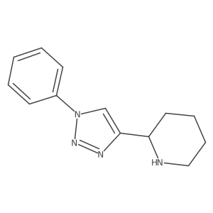2-(1-phenyl-1H-1,2,3-triazol-4-yl)piperidine结构式