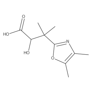 3-(Dimethyl-1,3-oxazol-2-yl)-2-hydroxy-3-methylbutanoic acid结构式