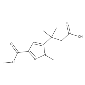 3-[3-(methoxycarbonyl)-1-methyl-1H-pyrazol-5-yl]-3-methylbutanoic acid Structure
