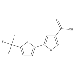 5-[5-(Trifluoromethyl)thiophen-2-yl]-1,2-oxazole-3-carboxylic acid结构式