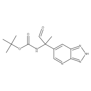 tert-butyl N-(1-oxo-2-{3H-[1,2,3]triazolo[4,5-b]pyridin-6-yl}propan-2-yl)carbamate Structure
