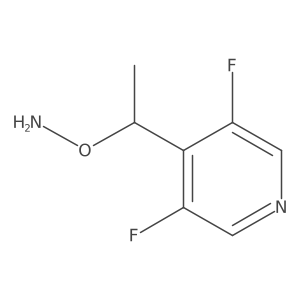 O-[1-(3,5-difluoropyridin-4-yl)ethyl]hydroxylamine Structure