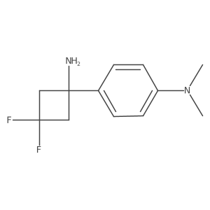 4-(1-amino-3,3-difluorocyclobutyl)-N,N-dimethylaniline Structure