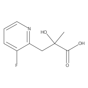3-(3-Fluoropyridin-2-yl)-2-hydroxy-2-methylpropanoic acid Structure