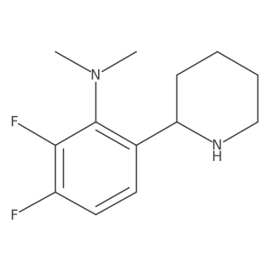 2,3-difluoro-N,N-dimethyl-6-(piperidin-2-yl)aniline结构式