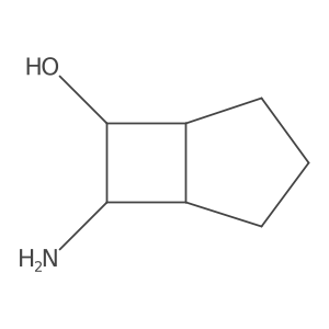 rac-(1R,5S,6S,7R)-7-aminobicyclo[3.2.0]heptan-6-ol结构式